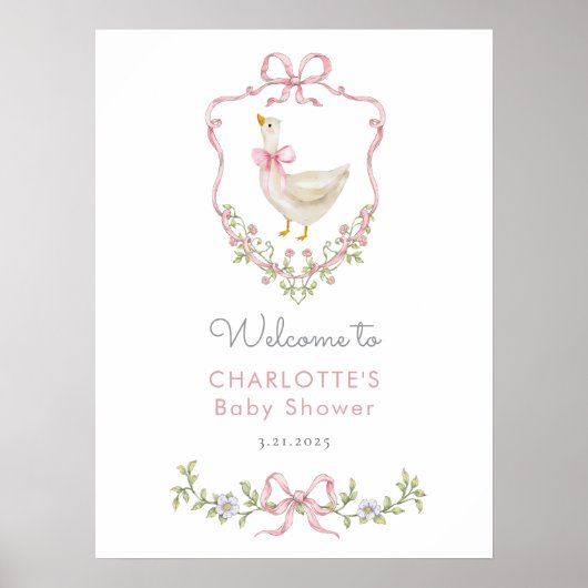 Roze Strik Dwaas Ganz Kuiken Meisje Borrel Verwelk Poster (Voorkant)