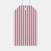 Roze Strik Eerste Verjaardag Cadeaulabel (Achterkant)