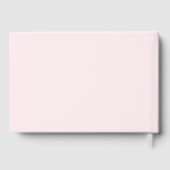 Roze strik Elegant Baby shower Gastenboek (Achterkant)