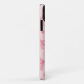Roze strik en harten gepersonaliseerde telefoonhoe Case-Mate iPhone case (Achterkant/rechts)
