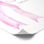 Roze strik - Favorietenposter Poster (Hoek)