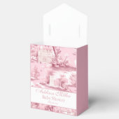 Roze Strik Franse Coquette Favor Doos Bedankdoosjes (Geopend)