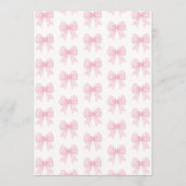 Roze Strik Gebeurtje Zou Mammie Liever Spel Advieskaart (Achterkant)