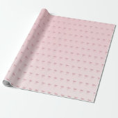 Roze Strik Geschenkverpakkings Papier (Uitgerold)