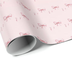 Roze Strik Geschenkverpakkings Papier