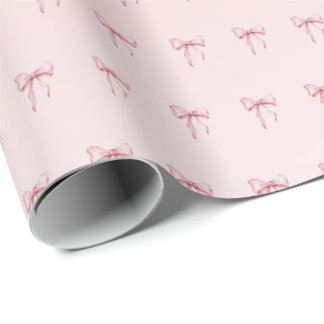 Roze Strik Geschenkverpakkings Papier