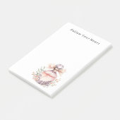 Roze Strik Geur Fles Bloemig Post-it® Notes (Schuin)