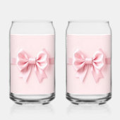 Roze Strik Glas Paar (Achterkant)