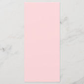 Roze Strik Goud Typografie Elegant Feest Menu (Achterkant)