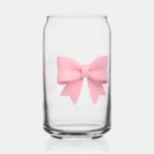 roze strik hart en blikvorm glas (Links)