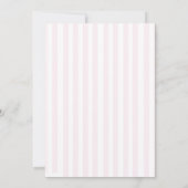 Roze Strik Harten Valentijns Bruiloft Feest Kaart (Achterkant)
