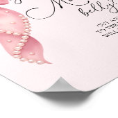 Roze Strik Hoe Groot is Mama's Buik Spel Poster (Hoek)
