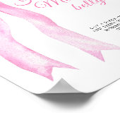 Roze strik - hoe groot is mama's buik spel  poster (Hoek)