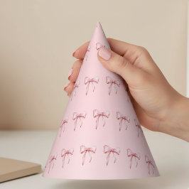 Roze Strik Hoedjes Verjaardagsfeestje