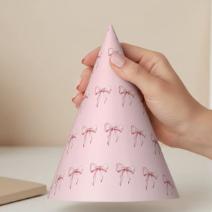 Roze Strik Hoedjes Verjaardagsfeestje