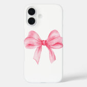 roze strik hoesje voor telefoon (Achterkant)
