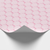 Roze strik inpakpapier (Hoek)