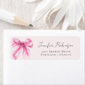 Roze Strik Je Script Zoete 16 Feestje Blush Etiket (Insitu)