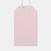 Roze Strik Knoop de Knoop Bruidsfeest Cadeaulabel (Achterkant)