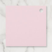 Roze Strik Knoop de Knoop Bruidsuitnodiging Bedankjes Labels (Achterkant)