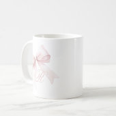 Roze Strik Koffiemok (Voorkant links)