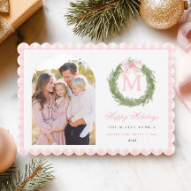 Roze Strik Krans Kerstmis