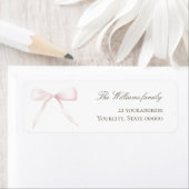 Roze strik label (Insitu)