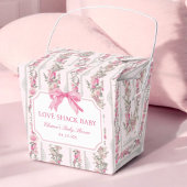 Roze Strik Liefdeshut Baby Shower Favoren Bedankdoosjes