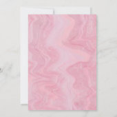 Roze Strik Liefdeshut Baby Shower Uitnodiging – El (Achterkant)