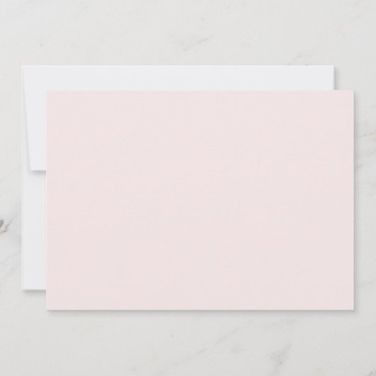 Roze Strik Liefdeshut Coquette Bruiloftsfeest Bedankkaart (Achterkant)