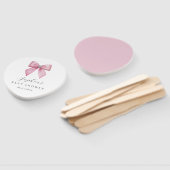 Roze Strik Lieve Baby Shower  Handwaaier (Niet-gemonteerd)