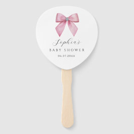 Roze Strik Lieve Baby Shower Handwaaier