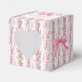 Roze Strik Lieverdashut Baby Shower Cadeau Bedankdoosjes