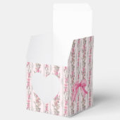 Roze Strik Lieverdashut Baby Shower Cadeau Bedankdoosjes (Geopend)