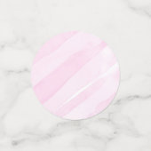 Roze Strik Lint Baby Shower Confetti (Kleine voorkant)