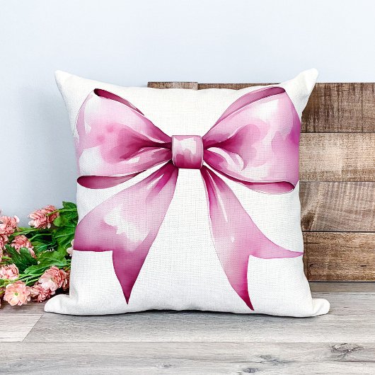 Roze Strik Lint Babykamer Kussen