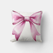 Roze Strik Lint Babykamer Kussen (Voorkant)