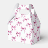 Roze strik lint bedankdoosjes (Achterkant)