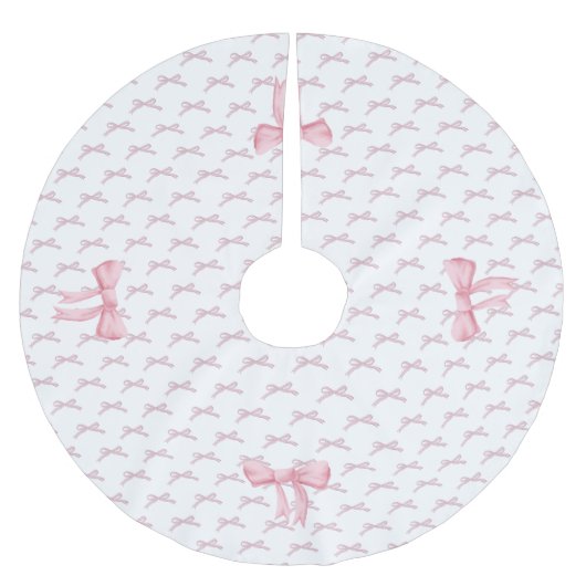 Roze strik lint kerstboom rok (Voorkant)