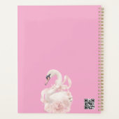 Roze Strik Meisje Baby Shower Planner (Achterkant)