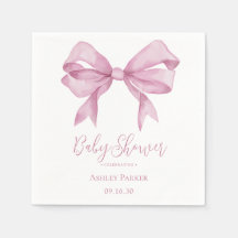 Roze Strik Meisje Baby Shower