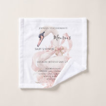 Roze Strik Meisje Baby Shower 