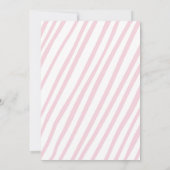 roze strik Meisje verjaardag Kaart (Achterkant)