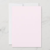 Roze Strik Meisjes 1e Verjaardag Kaart (Achterkant)