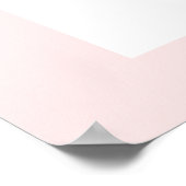 Roze Strik Meisjes 1e Verjaardag Poster (Hoek)