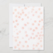 Roze Strik Met Wispelturige Minimalistische Bruilo Kaart (Achterkant)