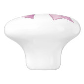Roze Strik Meubelen Keramische Knop (Zijkant)