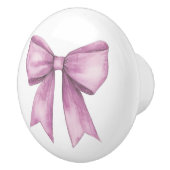 Roze Strik Meubelen Keramische Knop (Rechts)