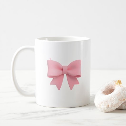 Roze Strik Mok (Met donut)