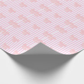 roze strik ontwerp cadeaupapier (Hoek)